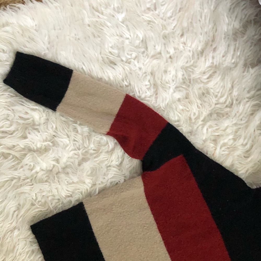 Cliche Black Rust and Cream Striped Sweater - Picture 7 of 10